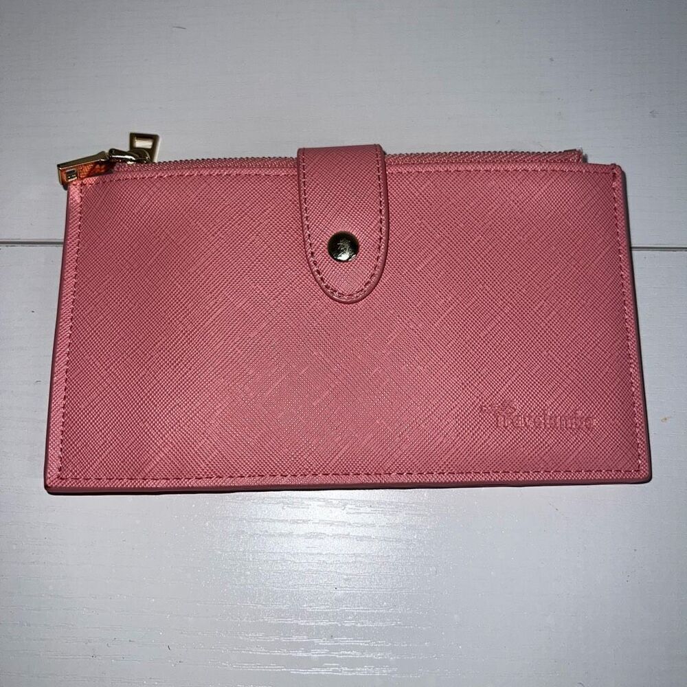 Travelambo Womens Walllet RFID Blocking Pink Bifold Multi Card Case with Zipper